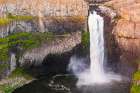 Palouse Falls State Park-Washington State-USA-Palouse falls pouring over cliffs Art Print